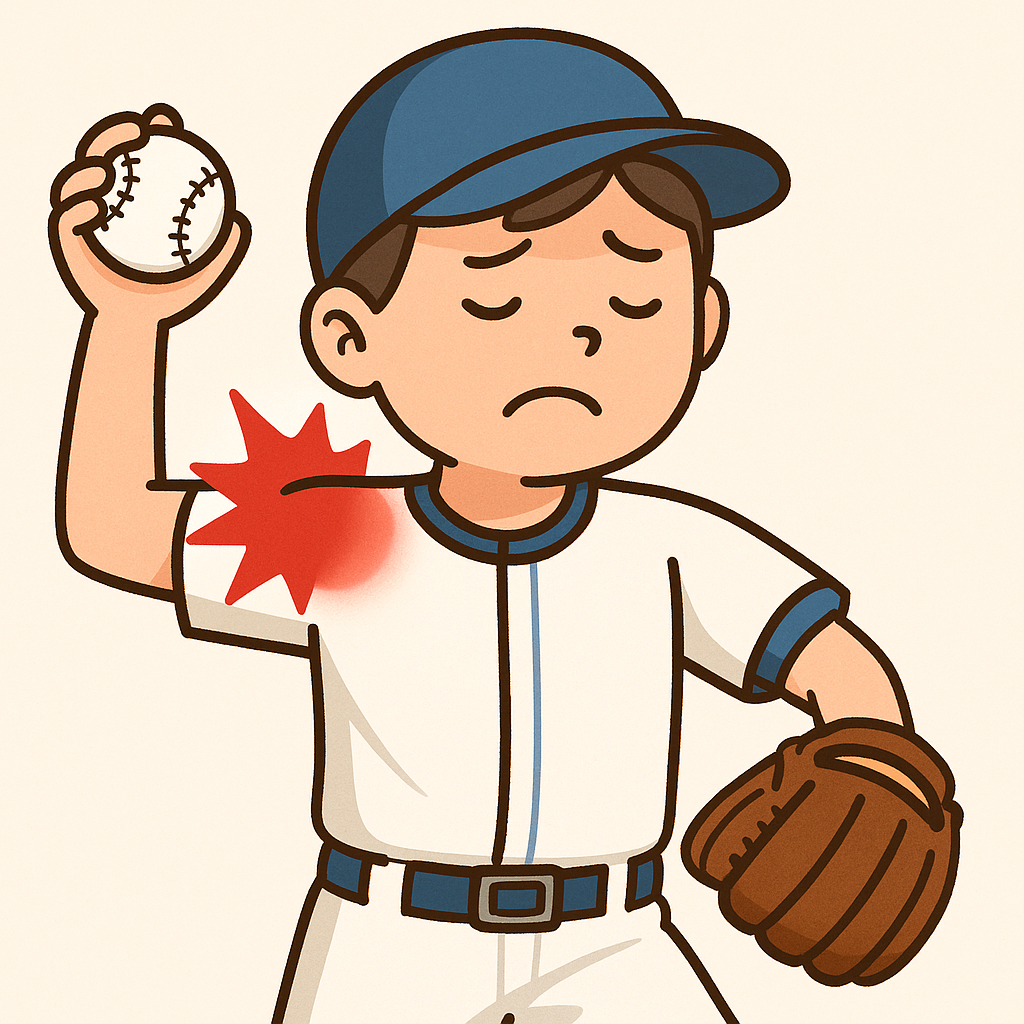 投げるたびに肩が痛い